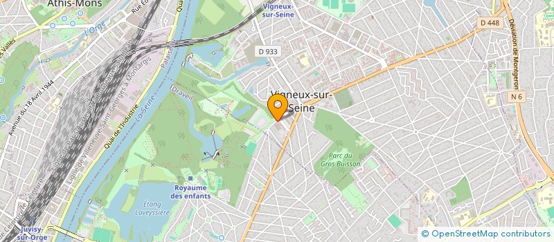 localisation de l'entreprise LA PLAINE DES SABLES à VIGNEUX-SUR-SEINE