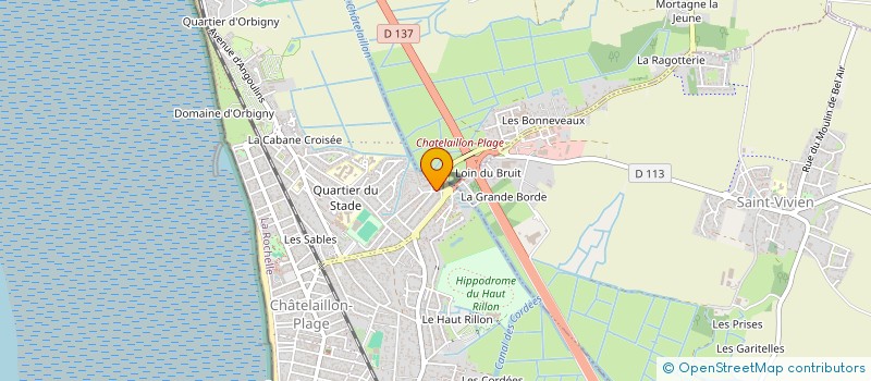 localisation de l'entreprise LA PLAINE DU MOULIN à CHATELAILLON-PLAGE