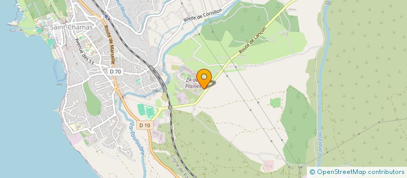 localisation de l'entreprise LA PLAINE DU SUD à SAINT-CHAMAS