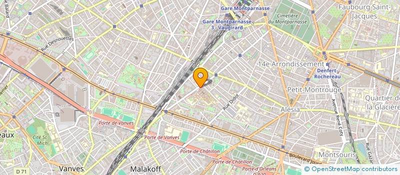 localisation de l'entreprise LA PLAINE MONTJOY  PARIS