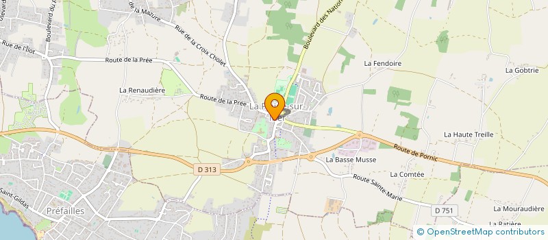 localisation de l'entreprise LA PLAINE VITALITE à LA PLAINE-SUR-MER