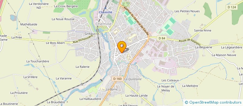 localisation de l'entreprise LA PLAISANCE - BOULE DE SABLES  CHEMILLE-EN-ANJOU