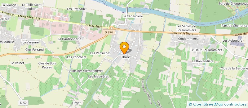 localisation de l'entreprise LA PLAISANTE AMOUR  CIVRAY-DE-TOURAINE