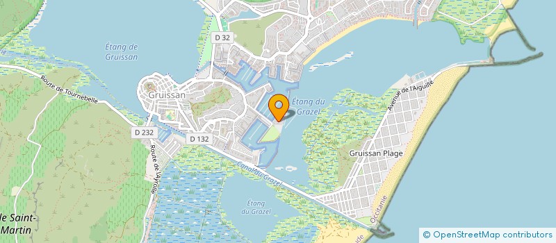 localisation de l'entreprise LA PLANCHA VOILE  GRUISSAN