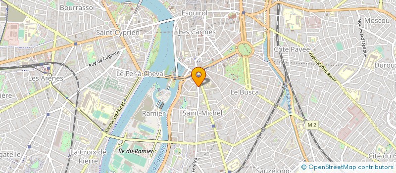 localisation de l'entreprise LA PLANCHE A BULLES  TOULOUSE