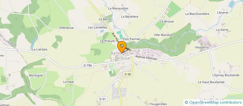 localisation de l'entreprise LA PLANCHE A MUSIQUE  BAZOUGES-LA-PEROUSE