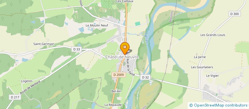 localisation de l'entreprise LA PLANCHE A PAIN  CHATEL-DE-NEUVRE