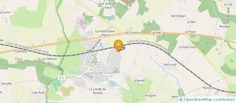 localisation de l'entreprise LA PLANCHE QUESTEMBERTOISE  LA VRAIE CROIX