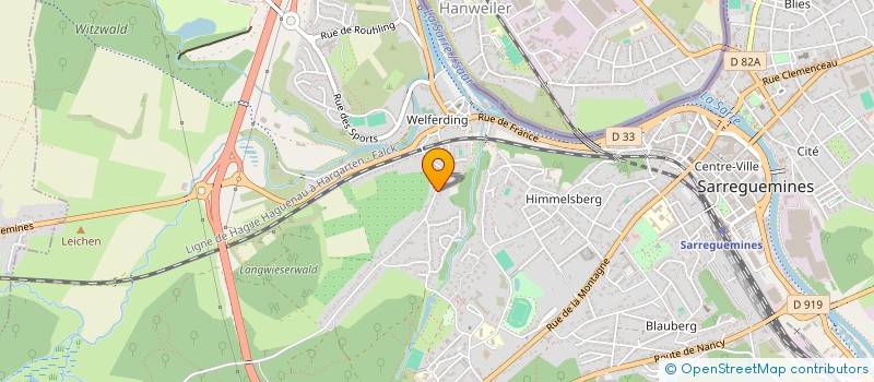 localisation de l'entreprise LA PLANCHETTE 1450 à SARREGUEMINES