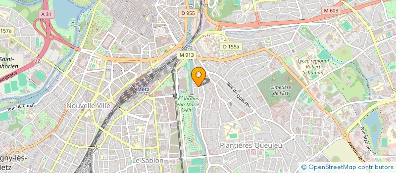 localisation de l'entreprise LA PLANCHETTE  OGY-MONTOY-FLANVILLE