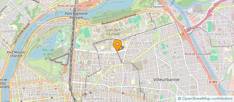 localisation de l'entreprise LA PLANCK  VILLEURBANNE