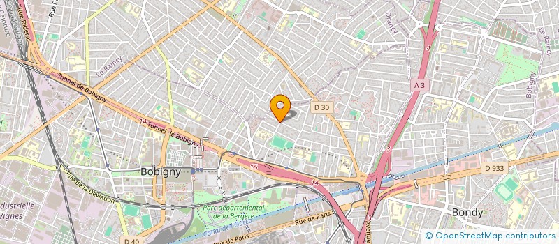 localisation de l'entreprise LA PLANETE  BOBIGNY