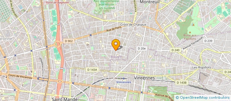 localisation de l'entreprise LA PLANETE TUH'N-TNT à MONTREUIL