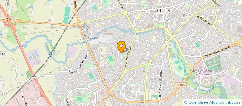 localisation de l'entreprise LA PLANETE VERTE à CHOLET