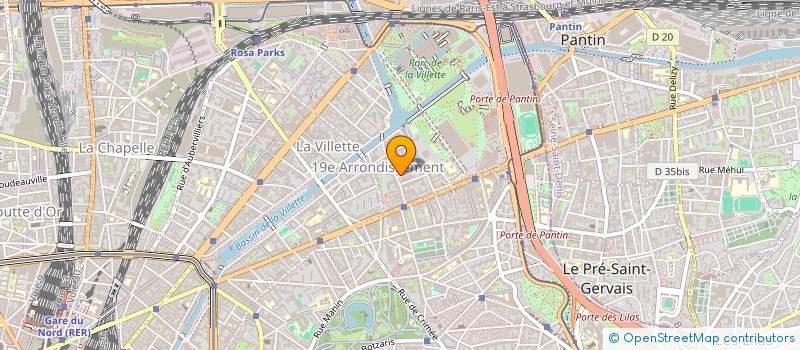 localisation de l'entreprise LA PLANQUE  PARIS