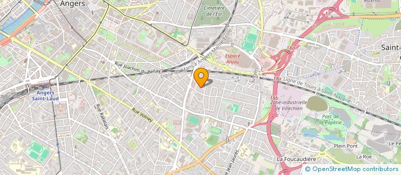 localisation de l'entreprise LA PLANQUE à ANGERS