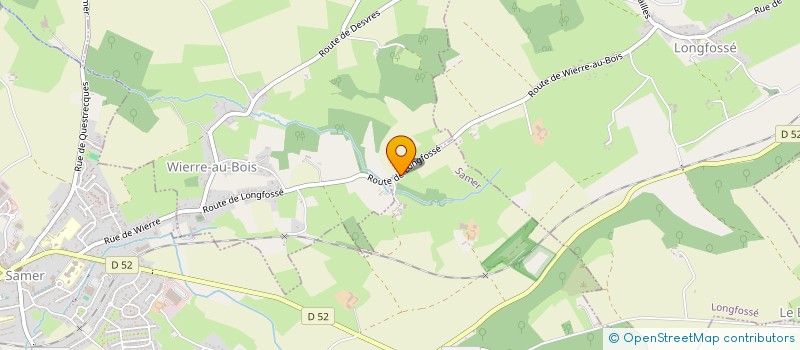 localisation de l'entreprise LA PLANQUE DE PIERRE  WIERRE-AU-BOIS