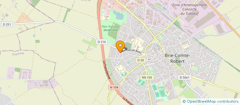 localisation de l'entreprise LA PLANQUETTE DES ANIMAUX HUMIDES  BRIE-COMTE-ROBERT