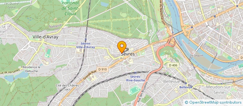 localisation de l'entreprise LA PLANTATION à SEVRES
