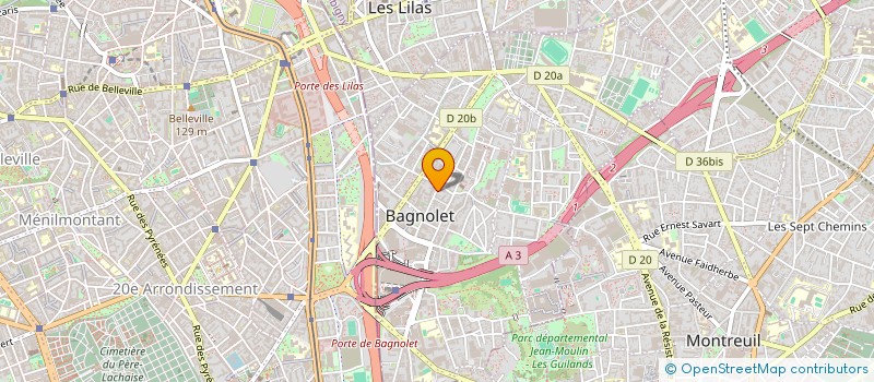 localisation de l'entreprise LA PLANTE A SONS à BAGNOLET