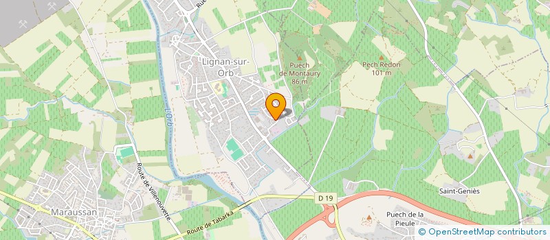 localisation de l'entreprise LA PLAQUE BITERROISE  LIGNAN-SUR-ORB