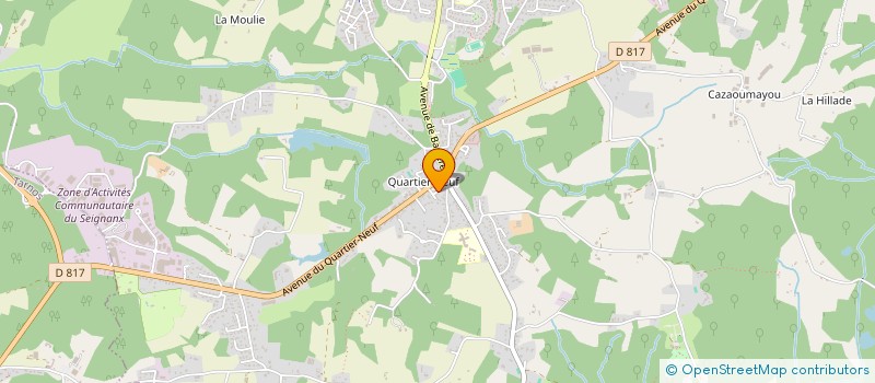 localisation de l'entreprise LA PLAQUISTERIE BASCO LANDAISE  SAINT-MARTIN-DE-SEIGNANX