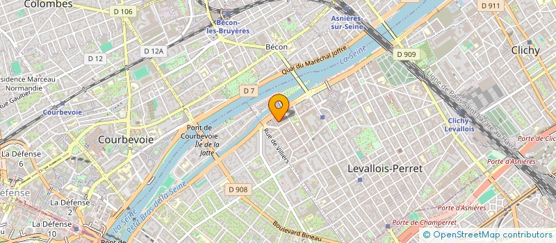 localisation de l'entreprise LA PLATA à LEVALLOIS-PERRET