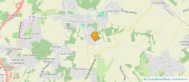 localisation de l'entreprise LA PLATE - FORME  CHAMPNIERS