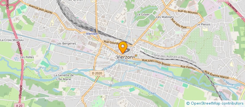 localisation de l'entreprise LA PLATEFORME à VIERZON