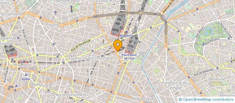 localisation de l'entreprise LA PLATEFORME à PARIS 10