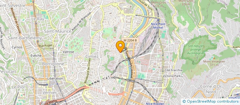 localisation de l'entreprise LA PLATEFORME DE LA PEINTURE à NICE