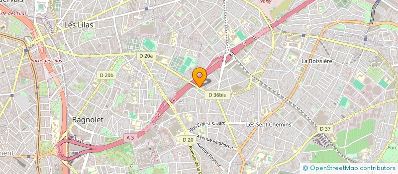 localisation de l'entreprise LA PLATEFORME DES IMPRIMEURS  MONTREUIL