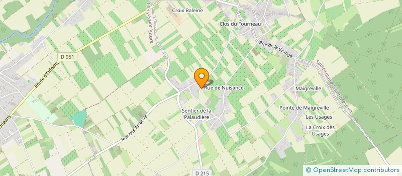 localisation de l'entreprise LA PLATEFORME DU PAYSAGE  MEZIERES-LEZ-CLERY
