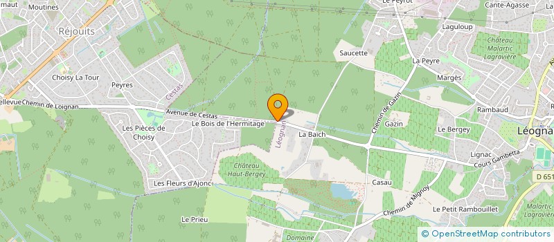 localisation de l'entreprise LA PLATIERE DE LA PASSE  LEOGNAN