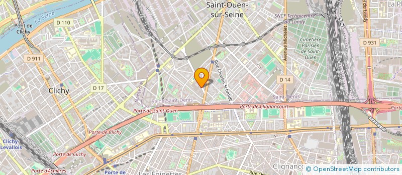 localisation de l'entreprise LA PLATRERIE à SAINT-OUEN-SUR-SEINE