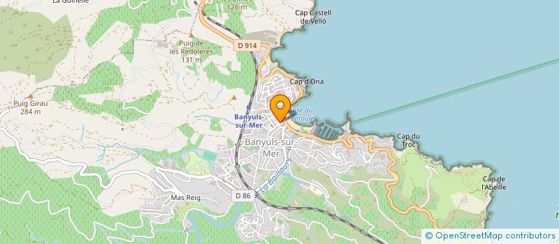 localisation de l'entreprise LA PLAYA à BANYULS-SUR-MER