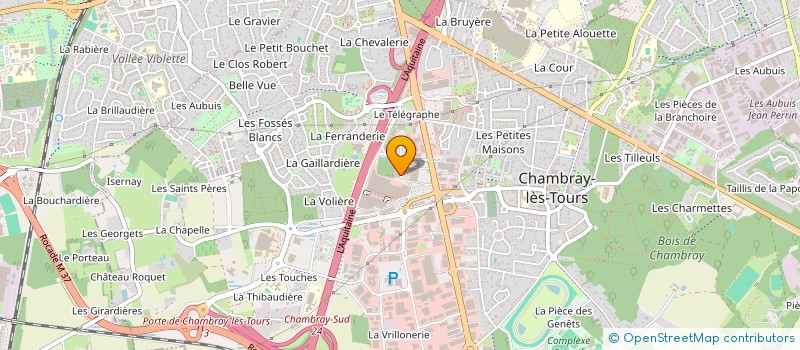 localisation de l'entreprise LA PLAYA  CHAMBRAY-LES-TOURS