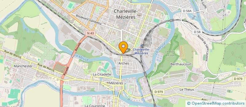 localisation de l'entreprise LA PLAZA à CHARLEVILLE-MEZIERES