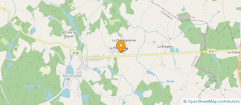 localisation de l'entreprise LA PLEGERIE à MONTROLLET