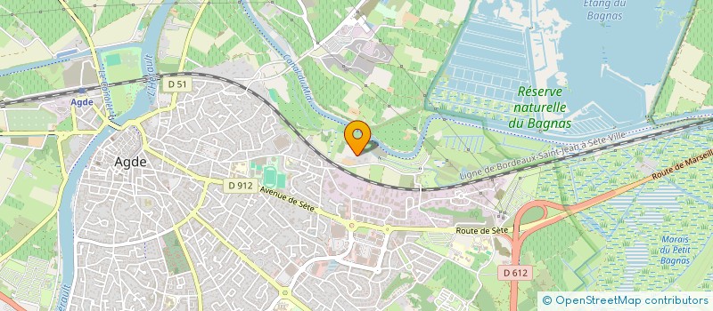 localisation de l'entreprise LA PLEIADE 34  AGDE