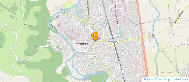 localisation de l'entreprise LA PLEIADE à PAMIERS