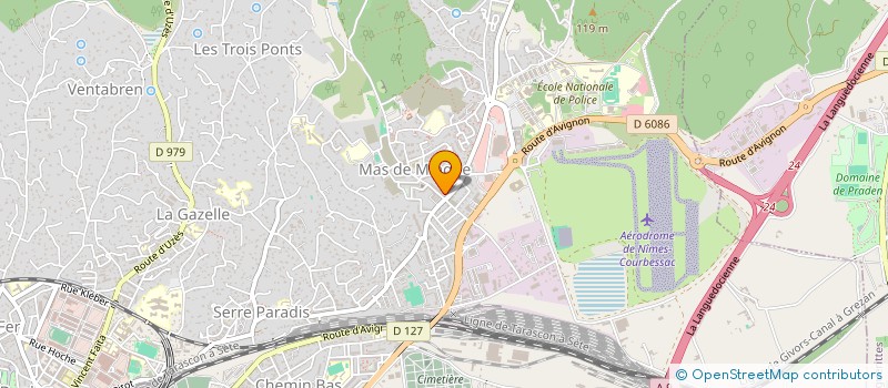 localisation de l'entreprise LA PLEIADE  NIMES