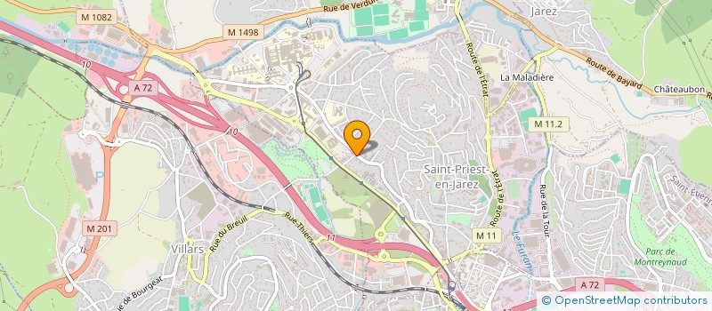 localisation de l'entreprise LA PLEIADE DES GAULLES  SAINT-PRIEST-EN-JAREZ