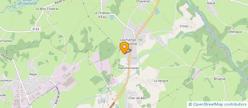 localisation de l'entreprise LA PLEINE LUNE  SAINT-FIEL