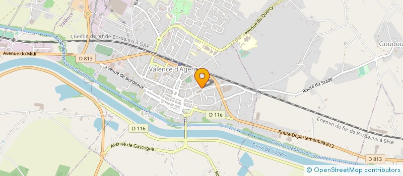 localisation de l'entreprise LA PLEINE LUNE VALENCE D'AGEN à VALENCE
