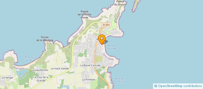 localisation de l'entreprise LA PLEINE MER DE LA HOULE à CANCALE