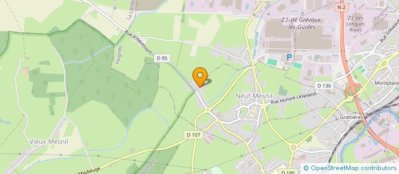 localisation de l'entreprise LA PLENITUDE  NEUF-MESNIL