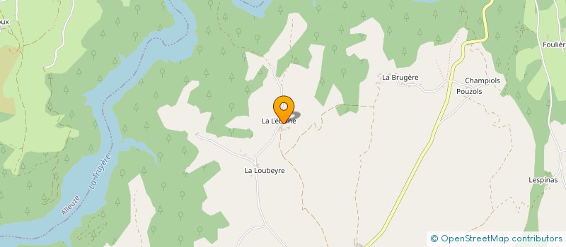 localisation de l'entreprise LA PLENNE PHOTOVOLTAIQUE à RUYNES-EN-MARGERIDE