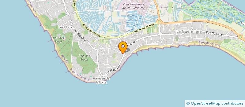 localisation de l'entreprise LA PLOCKYNIERE  LA GUERINIERE