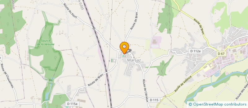 localisation de l'entreprise LA PLOMBEE MARSAZIENNE  MARSAZ